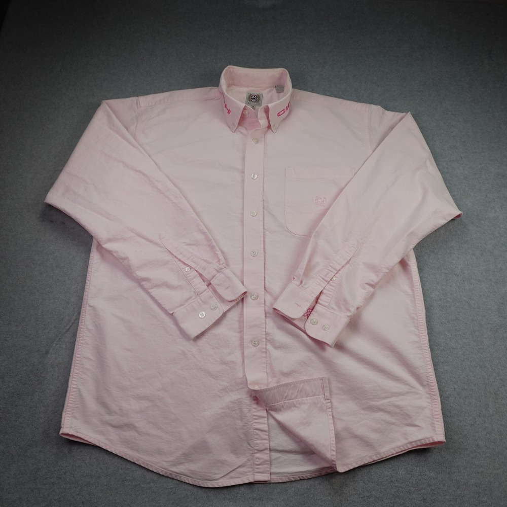 Cinch Shirt Mens Medium Pink Western Button Down LS Breast Cancer Awareness